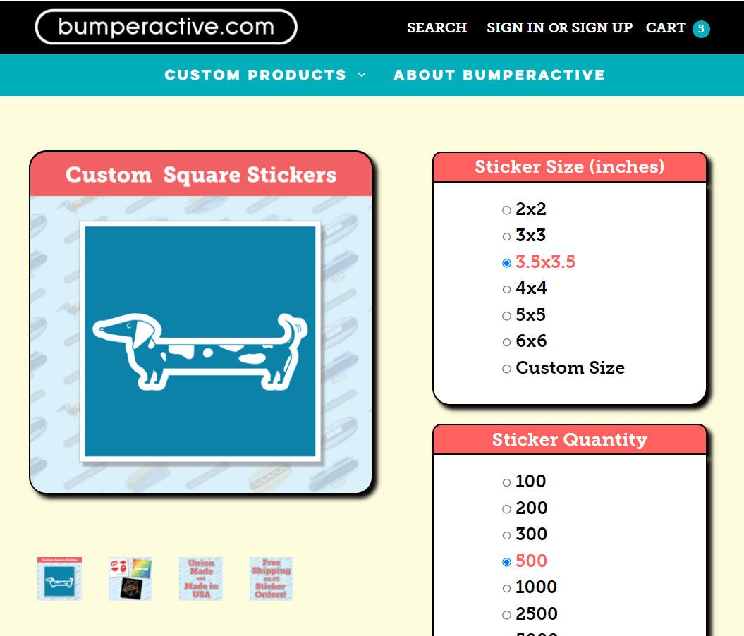 Bulk Custom Stickers Portal